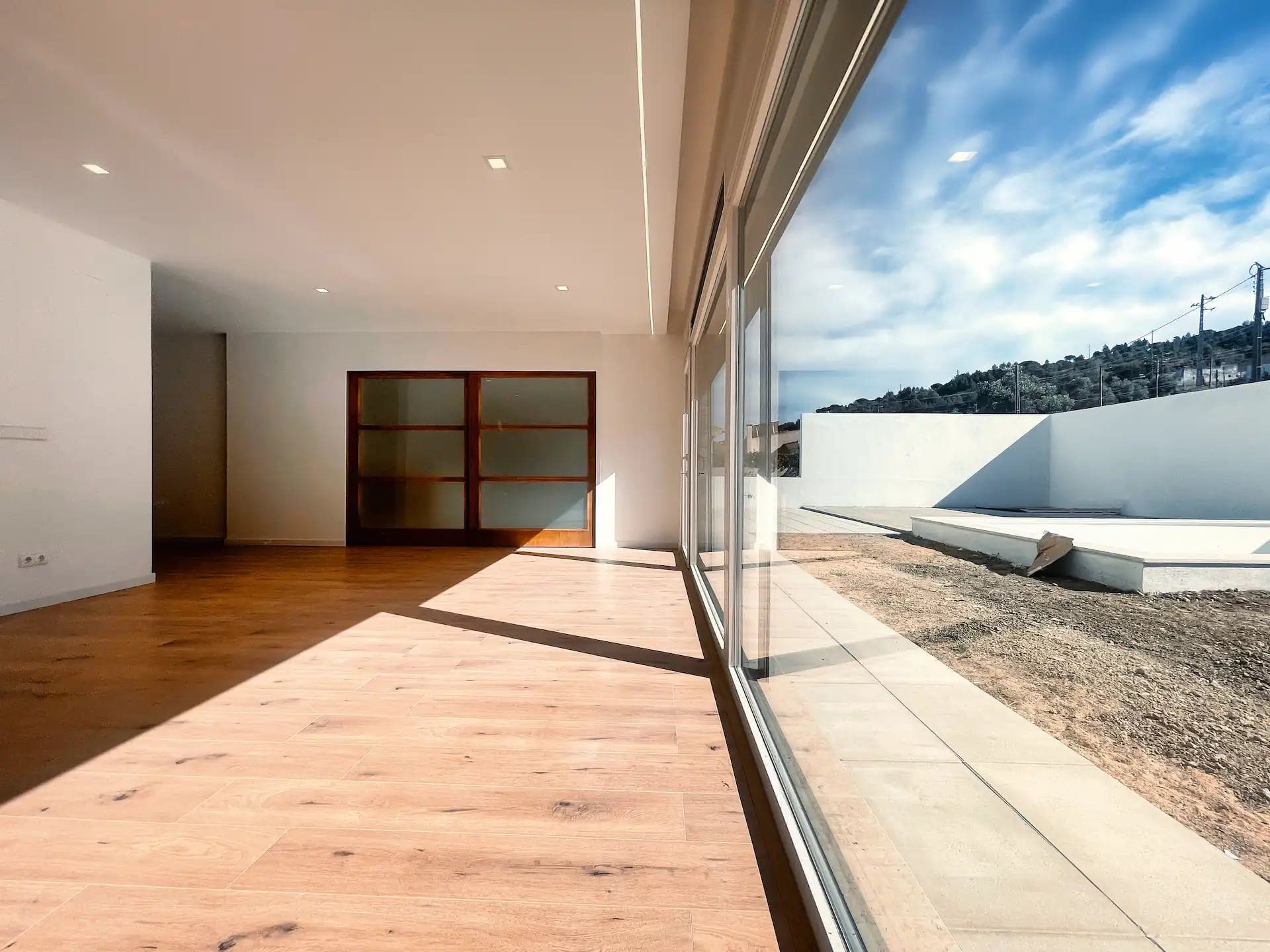 Sala com vista para o exterior