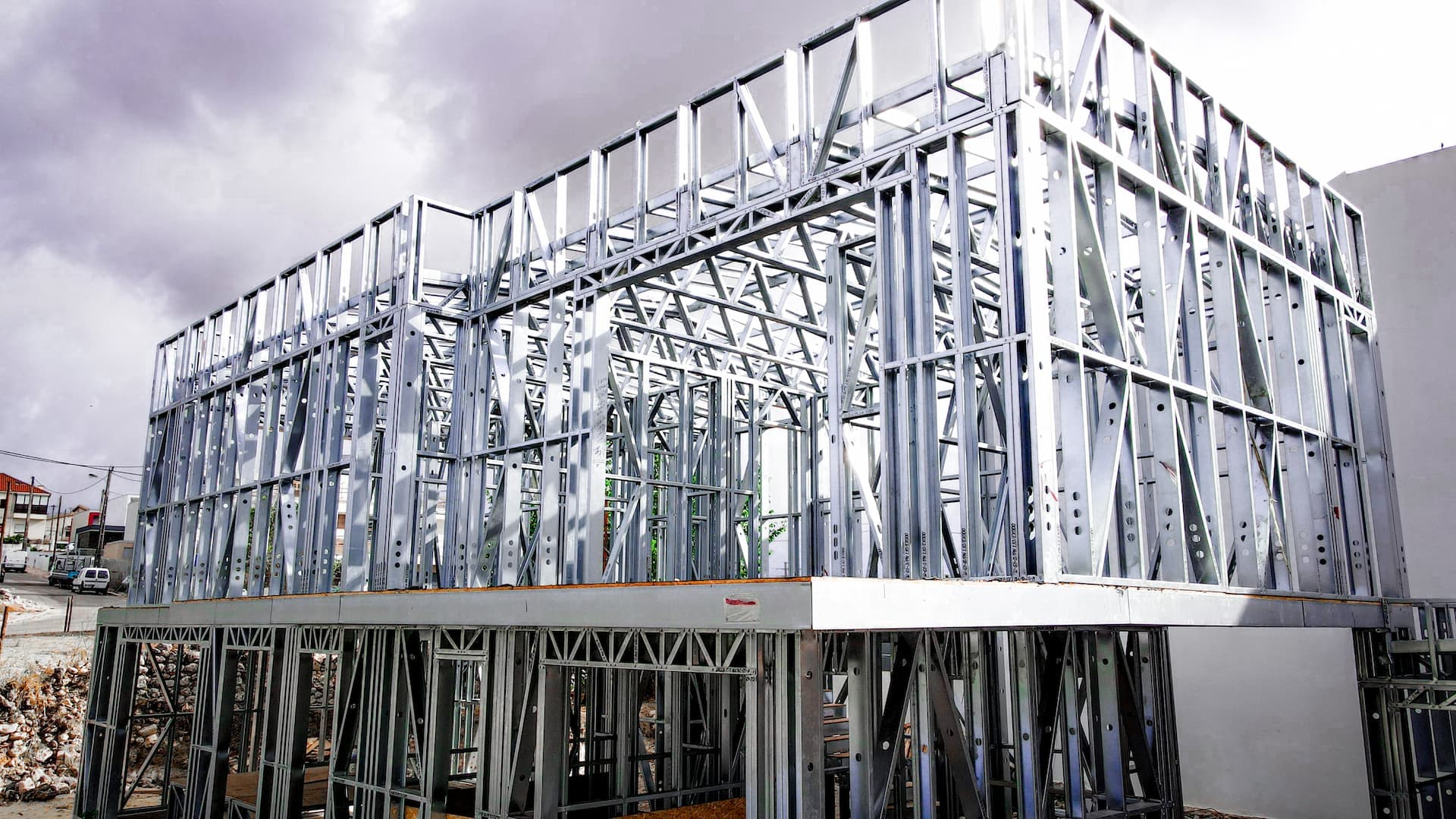 Moradia em LSF Estrutura exterior