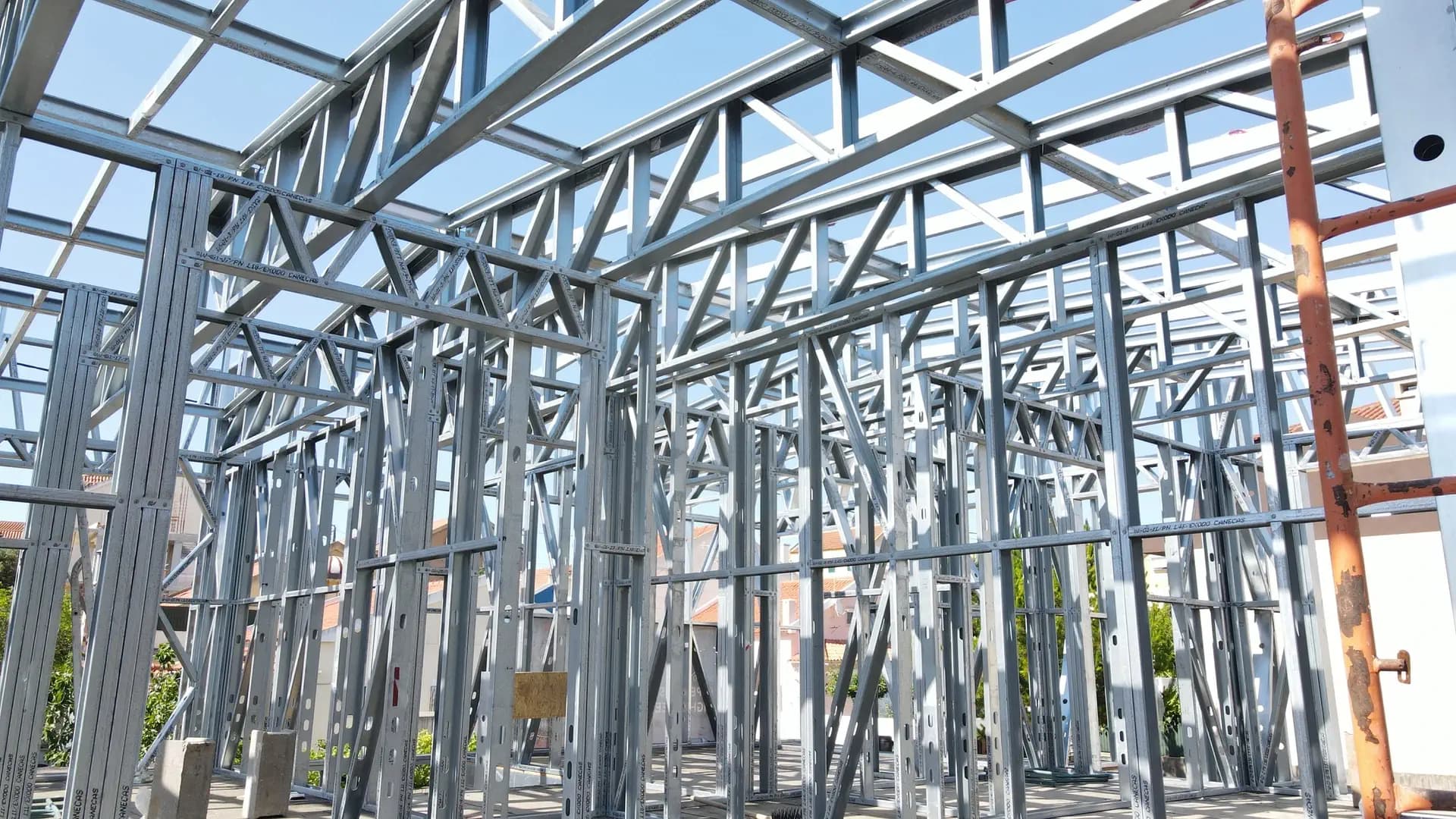 Light Steel Framing Moradia Interior Sala